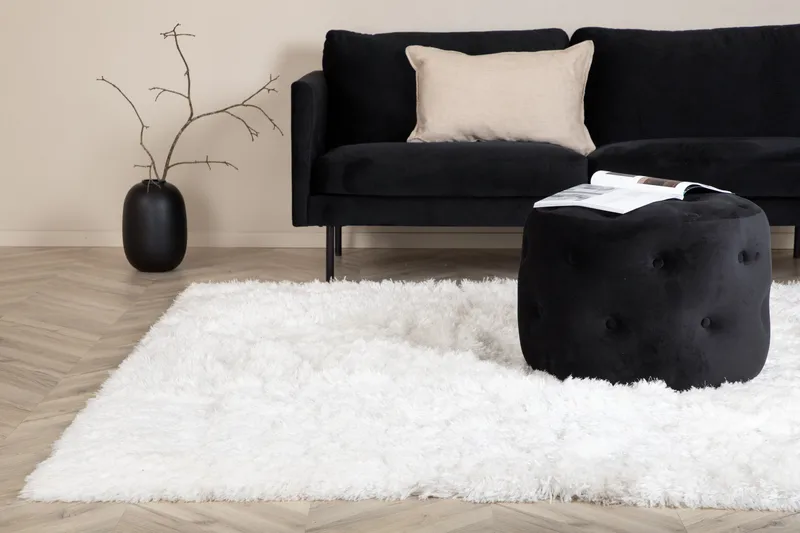 Grace Ryematte 200x300 cm - Hvid - Tekstiler & tepper - Teppe & matte - Moderne matte - Ryetepper