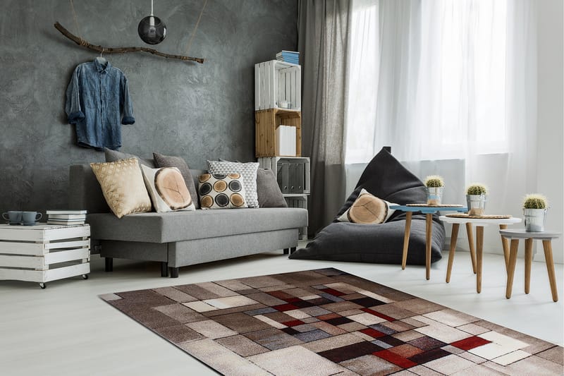 London Friezematte 240x340 - Flerfarget - Tekstiler & tepper - Teppe & matte - Moderne matte - Wiltontepper