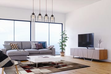 London Friezematte 240x340 - Flerfarget - Tekstiler & tepper - Teppe & matte - Moderne matte - Wiltontepper