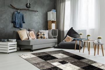 London Square Friezematte 200x290 - Svart - Tekstiler & tepper - Teppe & matte - Moderne matte - Friezematte