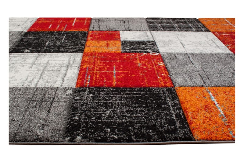 London Square Friezematte 240x340 - Rød/Oransje - Tekstiler & tepper - Teppe & matte - Moderne matte - Wiltontepper