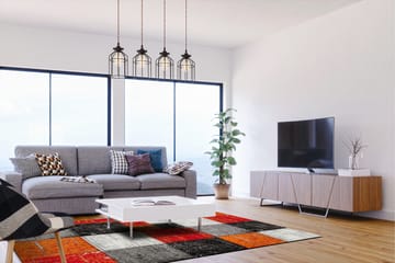 London Square Friezematte 240x340 - Rød/Oransje - Tekstiler & tepper - Teppe & matte - Moderne matte - Wiltontepper