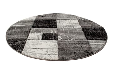 London Square Friezematte Rund 200 - Svart - Tekstiler & tepper - Teppe & matte - Moderne matte - Friezematte