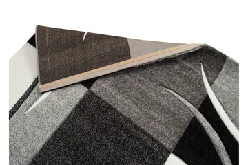 London Patch Friezematte 133x190 Rutete - Svart - Tekstiler & tepper - Teppe & matte - Moderne matte - Wiltontepper