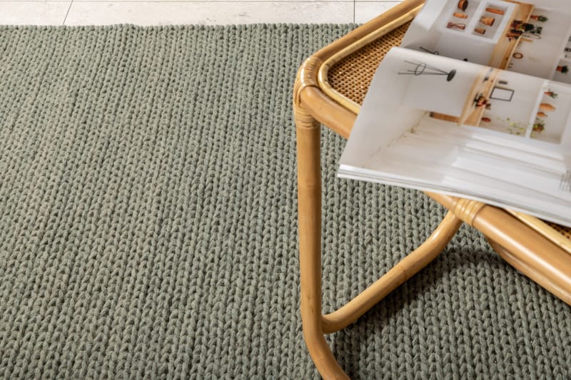 Marta Ullmatte 200x300 cm - Lysegrøn - Tekstiler & tepper - Teppe & matte - Moderne matte - Ullteppe