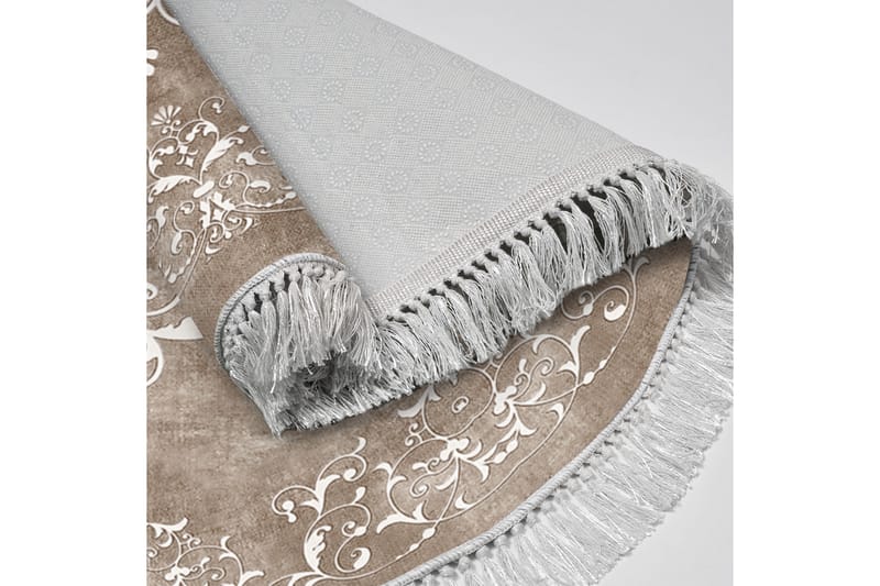 Matte Alanur Home 160x160 cm - Beige - Tekstiler & tepper - Teppe & matte - Moderne matte - Friezematte
