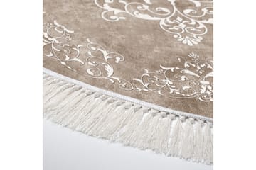 Matte Alanur Home 160x160 cm - Beige - Tekstiler & tepper - Teppe & matte - Moderne matte - Friezematte