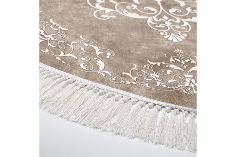 Matte Alanur Home 160x160 cm - Beige - Tekstiler & tepper - Teppe & matte - Moderne matte - Friezematte