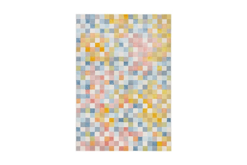 Matte Bloom Mosaik 160x230 cm - Flerfarget - Friezematte - Wiltontepper - Store tepper