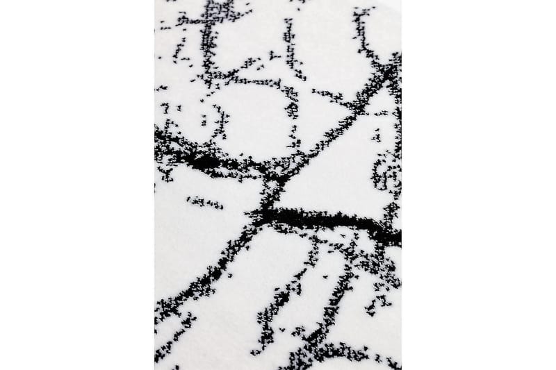 Matte Ink Marble Rund 200 cm - Hvit - Wiltontepper - Store tepper - Friezematte