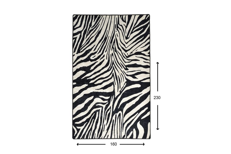 Matte Zebra (160 x 230) - Flerfarget/Fløyel - Tekstiler & tepper - Teppe & matte