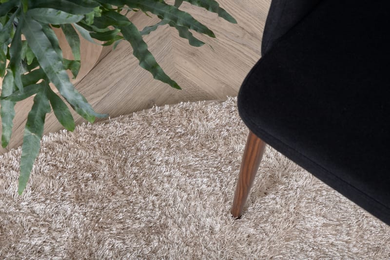Mattis Matta Rund 200 cm - Beige - Tekstiler & tepper - Teppe & matte - Moderne matte - Bomullsmatter