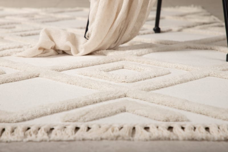 Towa Wiltonmatte 160x230 cm - Hvid - Tekstiler & tepper - Teppe & matte - Moderne matte - Wiltontepper