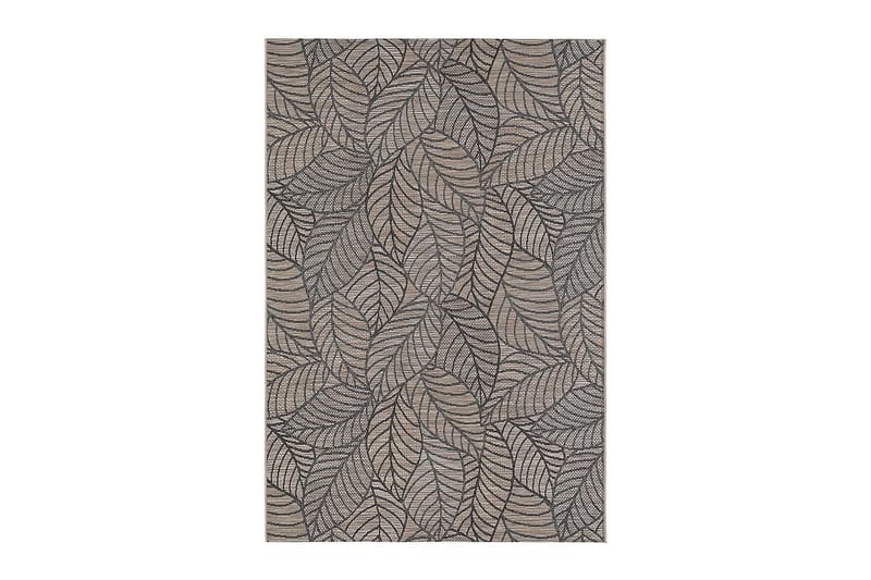 Utendørsmatte Verona Leaves 160x230 cm - Linnebeige - Balkongmatte & terassmatte - Store tepper - Utendørs tepper
