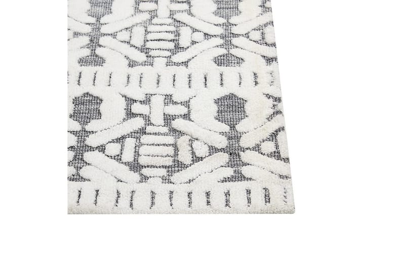 Teppe Sibi - Hvit, Grå, 200x300 cm - Tekstiler & tepper - Teppe & matte - Flatvevde tepper