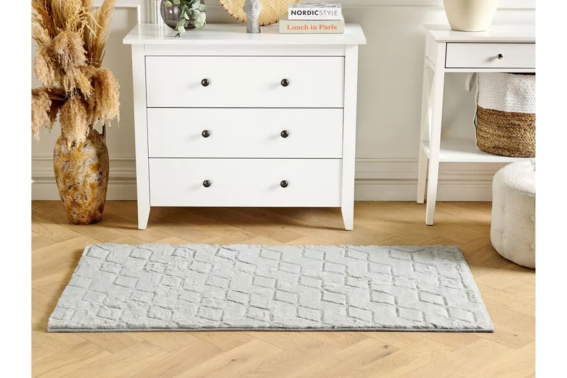 Thatta Skinnteppe 80x150 cm - Grå - Tekstiler & tepper - Teppe & matte - Små tepper