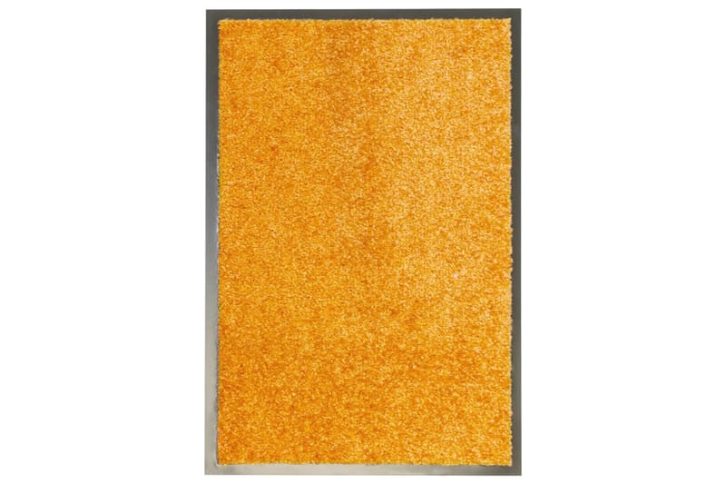 Dørmatte vaskbar oransje 40x60 cm - Oransj - Dørmatte og entrématte