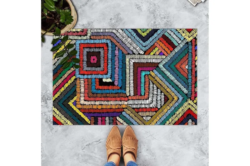 Chilai Dørmatte 45x70 cm - PVC/Multifarget - Tekstiler & tepper - Teppe & matte - Utendørs tepper - Dørmatte og entrématte