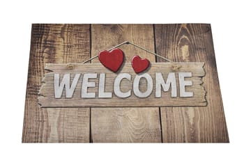 Dørmatte Adore - Flerfarget - Tekstiler & tepper - Teppe & matte - Utendørs tepper - Dørmatte og entrématte