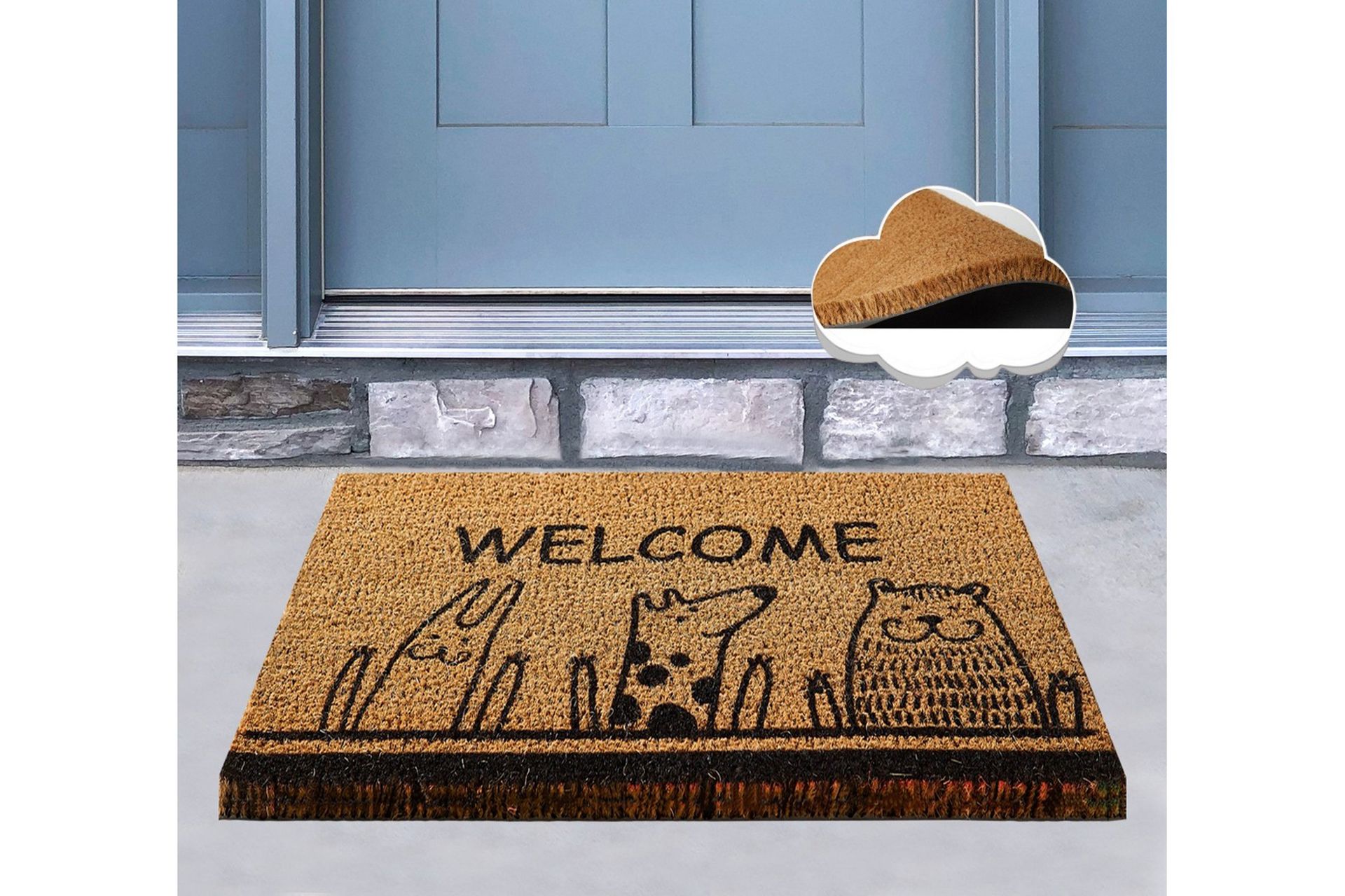 Dørmatte Chilai 40x60 cm - PVC/Multifarget - Tekstiler & tepper - Teppe & matte - Utendørs tepper - Dørmatte og entrématte