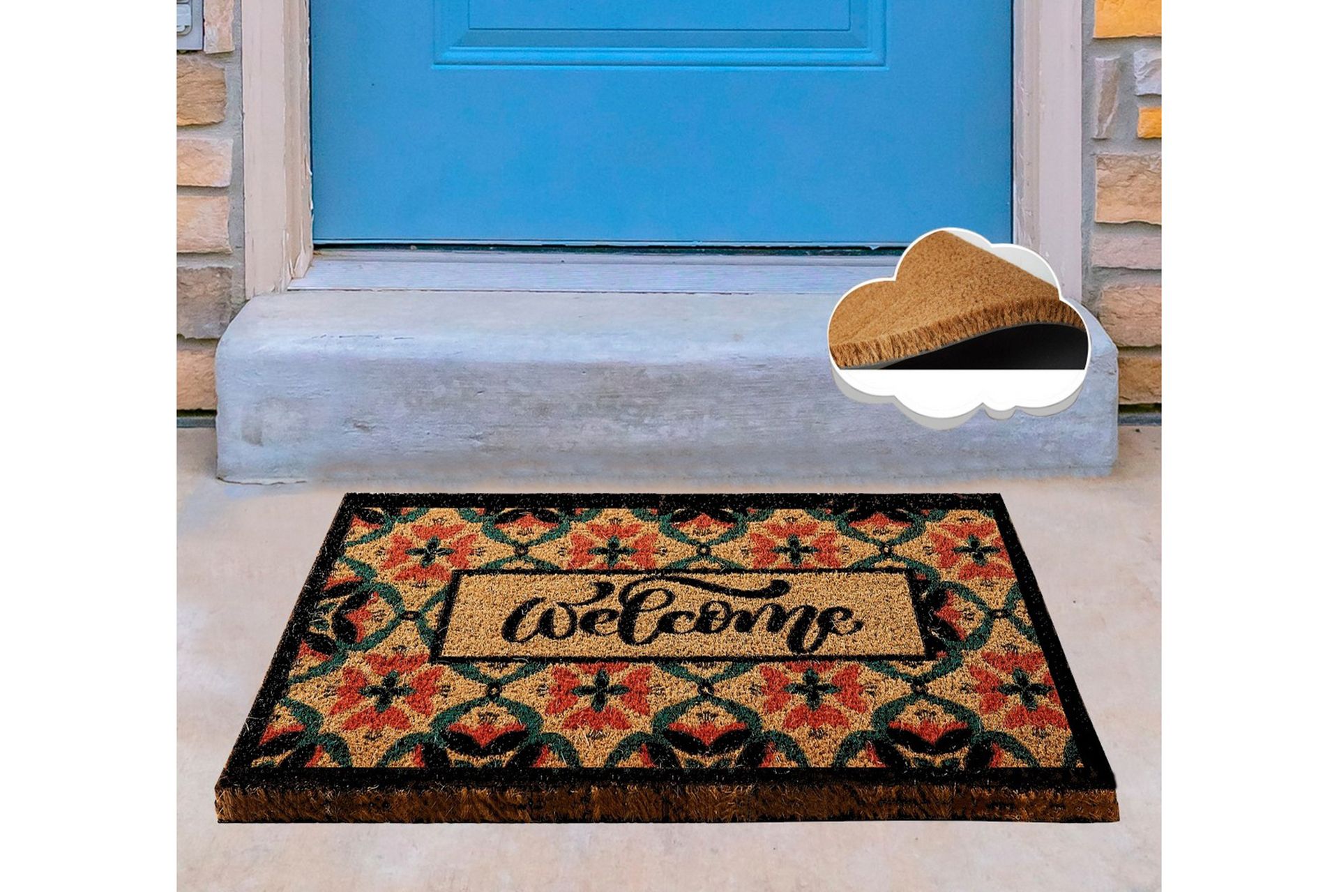 Dørmatte Chilai 40x60 cm - PVC/Multifarget - Tekstiler & tepper - Teppe & matte - Utendørs tepper - Dørmatte og entrématte