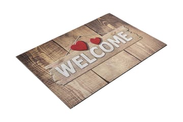 Dørmatte Emethe 45x70 cm - Flerfarget - Tekstiler & tepper - Teppe & matte - Utendørs tepper - Dørmatte og entrématte