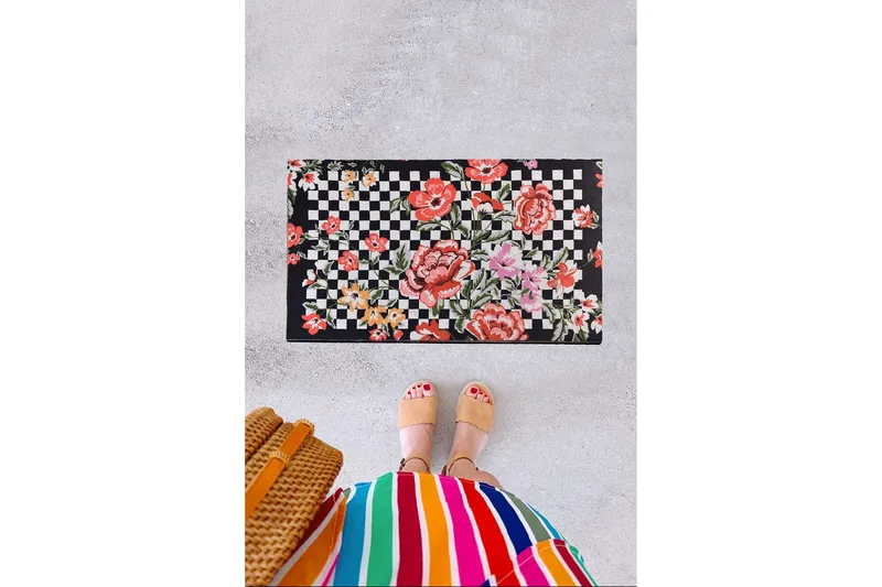 Dørmatte Fioriera - Flerfarget - Tekstiler & tepper - Teppe & matte - Utendørs tepper - Dørmatte og entrématte