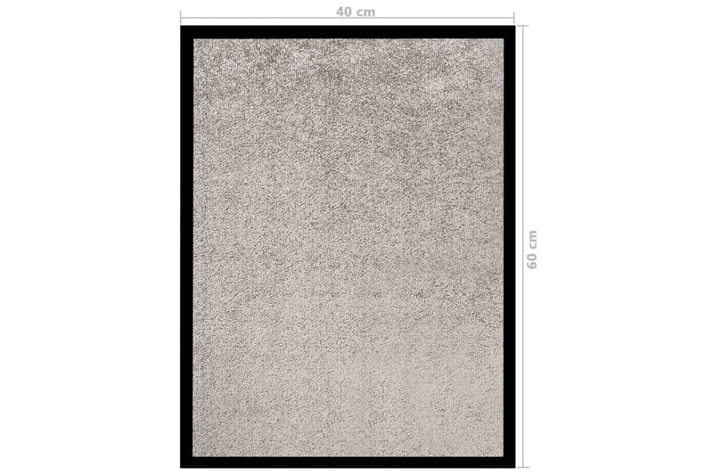 Dørmatte grå 40x60 cm - Grå - Dørmatte og entrématte