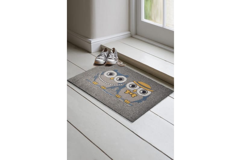 Dørmatte Night Owl - Flerfarget - Tekstiler & tepper - Teppe & matte - Utendørs tepper - Dørmatte og entrématte