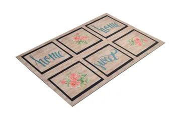 Dørmatte Rose Hjem - Flerfarget - Tekstiler & tepper - Teppe & matte - Utendørs tepper - Dørmatte og entrématte