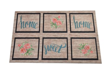 Dørmatte Rose Hjem - Flerfarget - Tekstiler & tepper - Teppe & matte - Utendørs tepper - Dørmatte og entrématte
