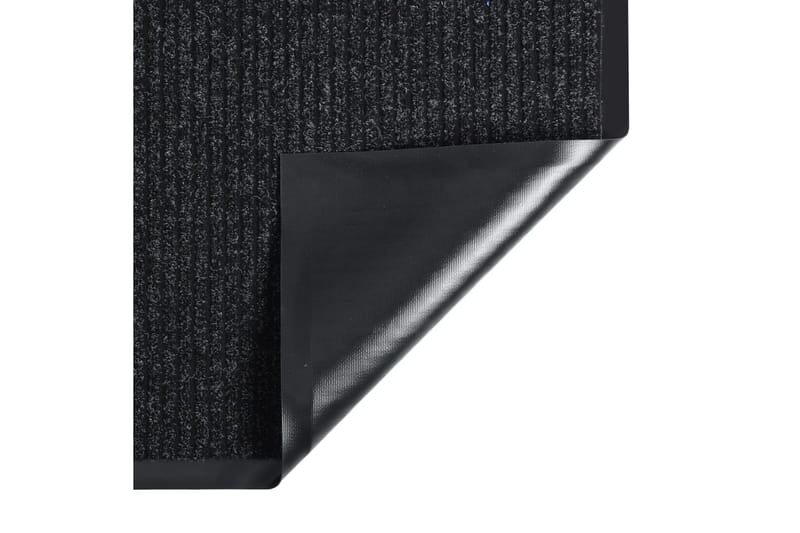 Dørmatte stripet antrasitt 80x120 cm - Antrasittgrå - Dørmatte og entrématte