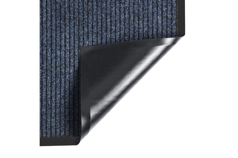 Dørmatte stripet blå 60x80 cm - Blå - Dørmatte og entrématte