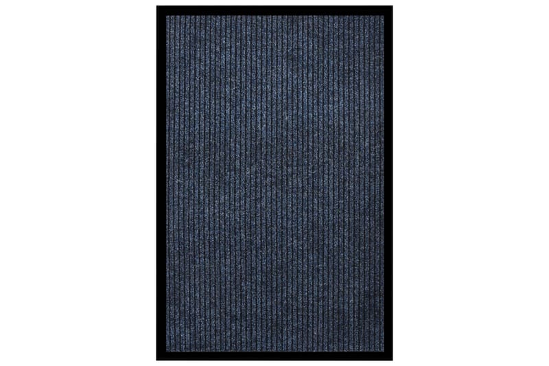 Dørmatte stripet blå 80x120 cm - Blå - Dørmatte og entrématte