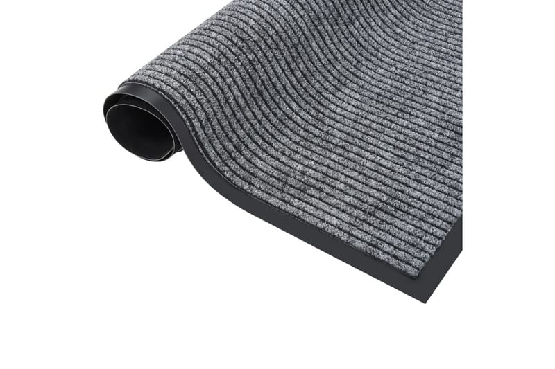 Dørmatte stripet grå 80x120 cm - Grå - Dørmatte og entrématte