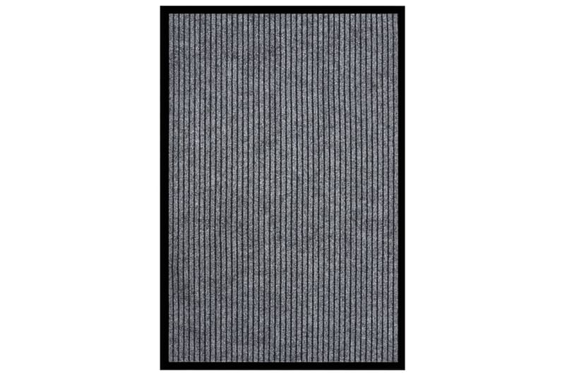Dørmatte stripet grå 80x120 cm - Grå - Dørmatte og entrématte