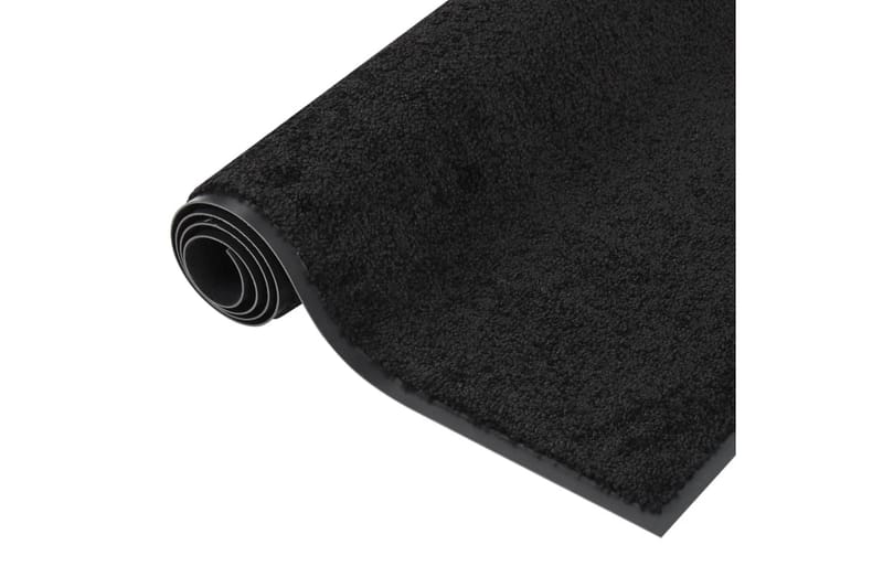 Dørmatte svart 40x60 cm - Svart - Dørmatte og entrématte