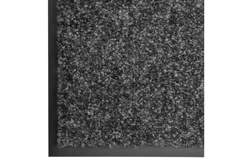 Dørmatte vaskbar antrasitt 60x180 cm - Antrasittgrå - Dørmatte og entrématte