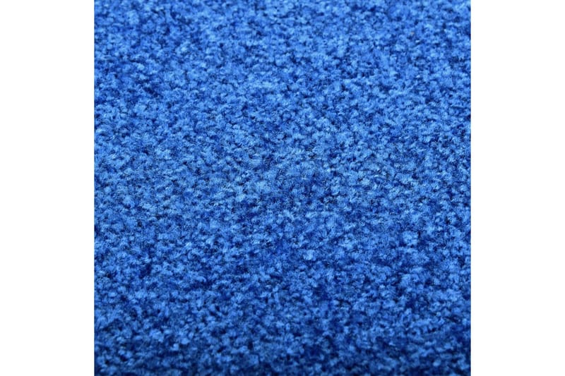 Dørmatte vaskbar blå 60x90 cm - Blå - Dørmatte og entrématte