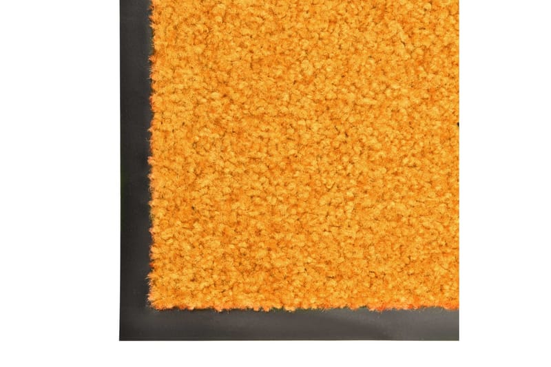 Dørmatte vaskbar oransje 60x90 cm - Oransj - Dørmatte og entrématte