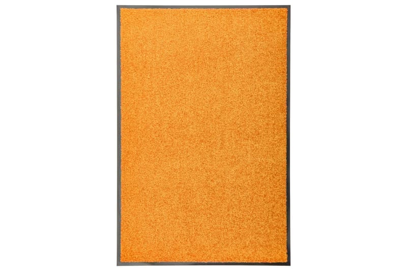 Dørmatte vaskbar oransje 60x90 cm - Oransj - Dørmatte og entrématte