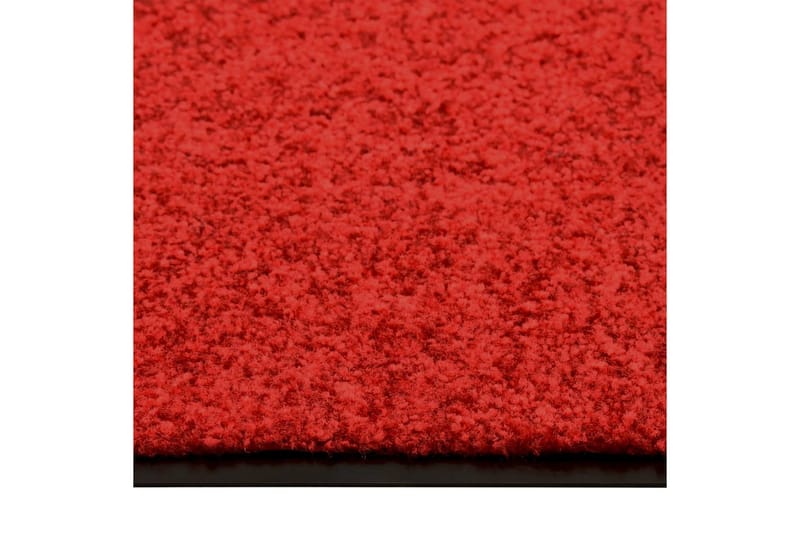 Dørmatte vaskbar rød 120x180 cm - Rød - Dørmatte og entrématte