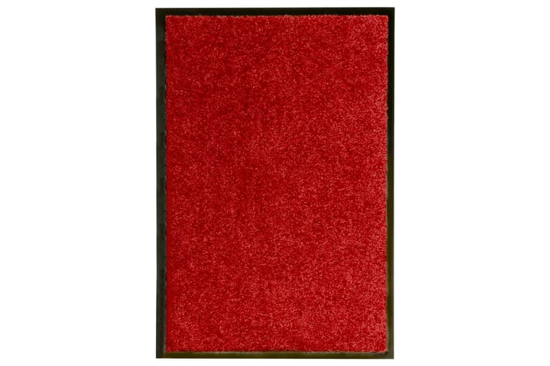 Dørmatte vaskbar rød 40x60 cm - Rød - Dørmatte og entrématte