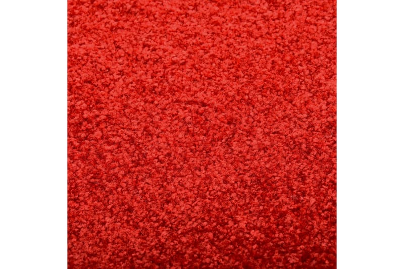 Dørmatte vaskbar rød 60x180 cm - Rød - Dørmatte og entrématte