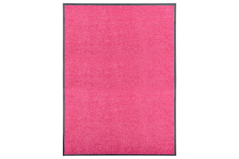 Dørmatte vaskbar rosa 90x120 cm - Rosa - Dørmatte og entrématte