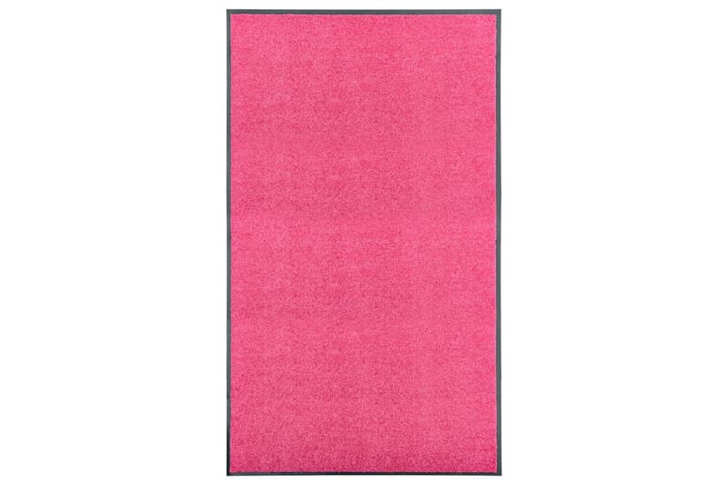 Dørmatte vaskbar rosa 90x150 cm - Rosa - Dørmatte og entrématte