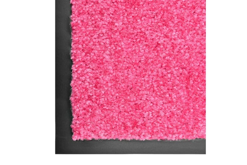 Dørmatte vaskbar rosa 90x150 cm - Rosa - Dørmatte og entrématte
