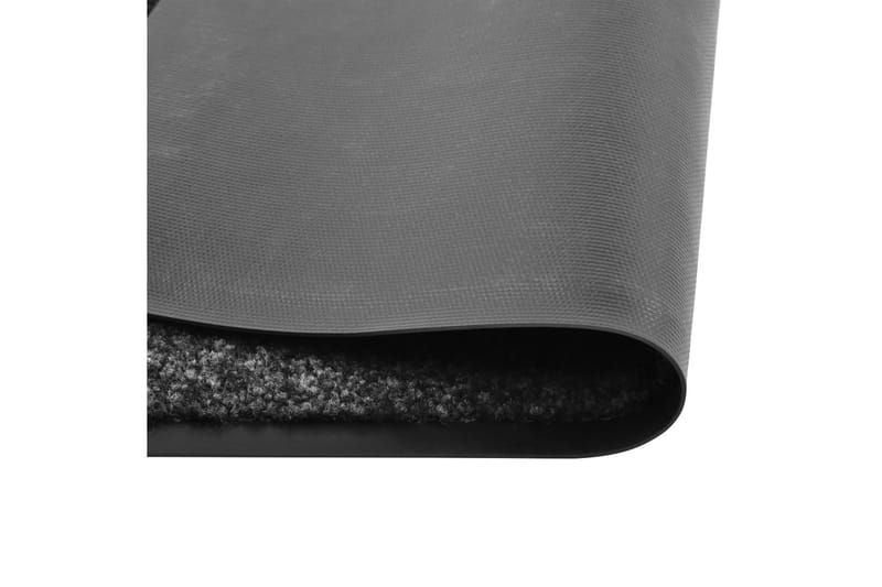 Dørmatte vaskbar svart 40x60 cm - Svart - Dørmatte og entrématte