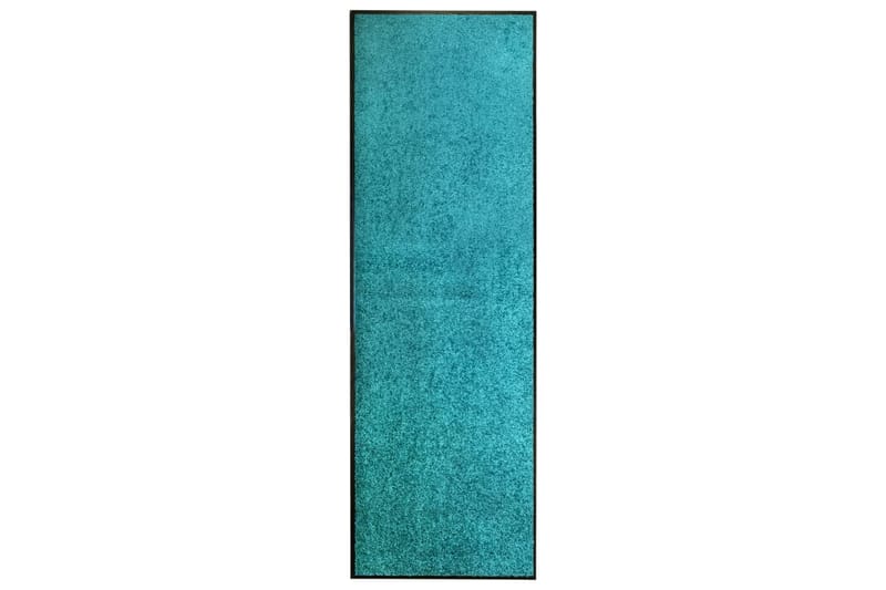 Dørmatte vaskbar turkis 60x180 cm - Blå - Dørmatte og entrématte