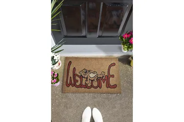 Dørmatte Welcome Cat - Flerfarget - Tekstiler & tepper - Teppe & matte - Utendørs tepper - Dørmatte og entrématte